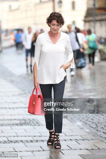 Alice Krueger, wife of Hardy Krueger jr., during the Bree 'Urban Showroom' store opening on June 7, 2018 in Munich, Germany. The Bree 'Urban...