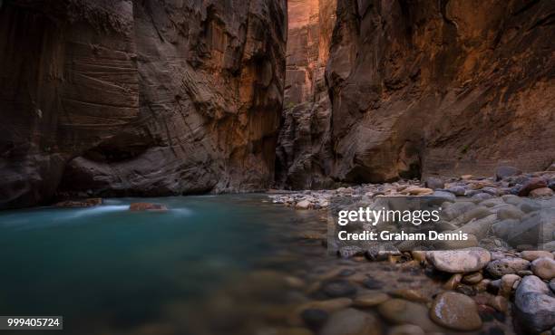 virgin river (zion national park) - virgin river stockfoto's en -beelden
