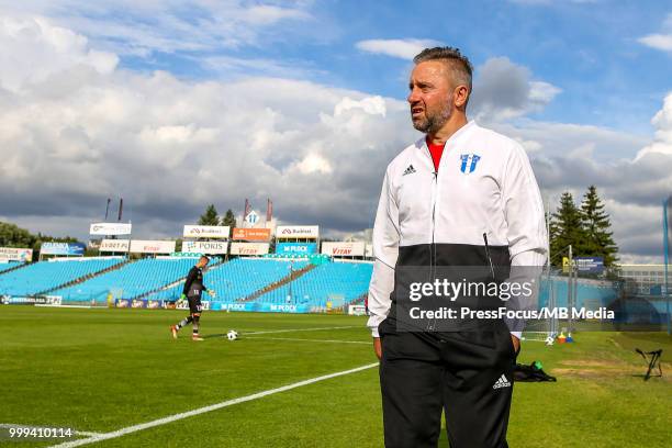 Jerzy Brzeczek during friendly game between Wisla Plock and Stomil Olsztyn on July 13, 2018 in Plock, Poland.