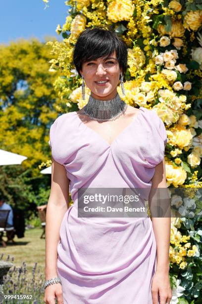 Eliza Cummings attends Cartier Style Et Luxe at The Goodwood Festival Of Speed, Goodwood, on July 15, 2018 in Chichester, England.