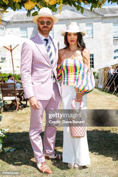 Alistair Guy and Vicky Lee attend Cartier Style Et Luxe at The Goodwood Festival Of Speed, Goodwood, on July 15, 2018 in Chichester, England.