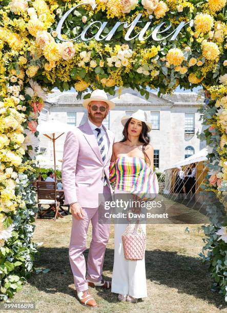 Alistair Guy and Vicky Lee attend Cartier Style Et Luxe at The Goodwood Festival Of Speed, Goodwood, on July 15, 2018 in Chichester, England.