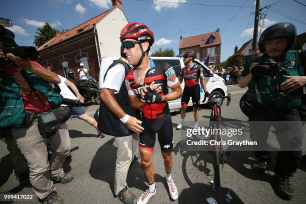 Richie Porte of Australia and BMC Racing Team / Crash / Injury / Doctor / Medical / Abandon / Broken collar bone / during the 105th Tour de France...