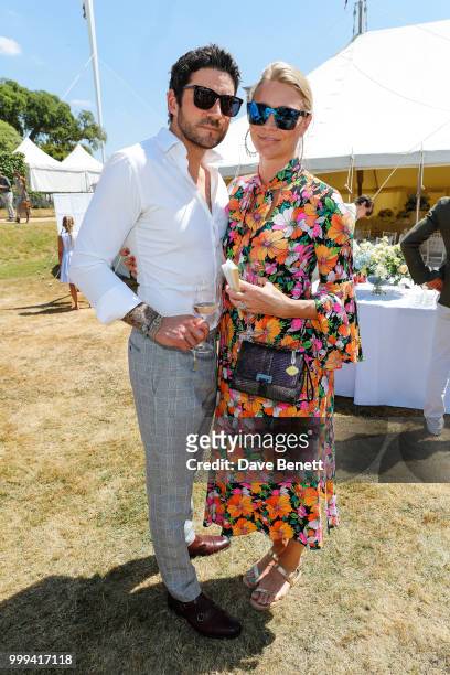 Joseph Bates and Jodie Kidd attend Cartier Style Et Luxe at The Goodwood Festival Of Speed, Goodwood, on July 15, 2018 in Chichester, England.