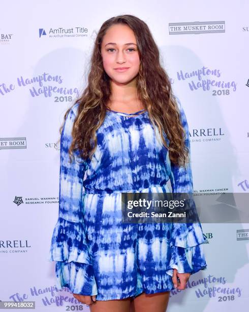 Emily Jedell attends The Samuel Waxman Cancer Research Foundation 14th Annual The Hamptons Happening on July 14, 2018 in Bridgehampton, New York.