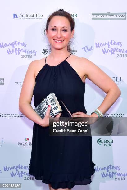 Andrea Huntsberger attends The Samuel Waxman Cancer Research Foundation 14th Annual The Hamptons Happening on July 14, 2018 in Bridgehampton, New...