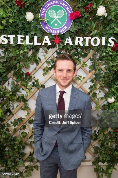 Stella Artois hosts Jamie Bell at The Championships, Wimbledon as the Official Beer of the tournament at Wimbledon on July 15, 2018 in London,...