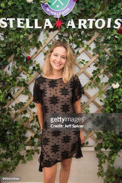 Stella Artois hosts Tess Ward at The Championships, Wimbledon as the Official Beer of the tournament at Wimbledon on July 15, 2018 in London, England.