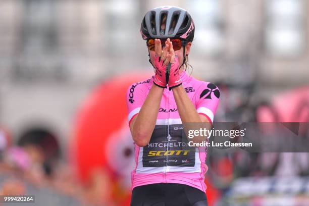 Arrival / Annemiek van Vleuten of The Netherlands and Team Mitchelton-Scott Pink Leader Jersey / Celebration / during the 29th Tour of Italy 2018 -...