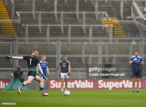 Dublin , Ireland - 15 July 2018; Rory Beggan of Monaghan kicks a free during the GAA Football All-Ireland Senior Championship Quarter-Final Group 1...