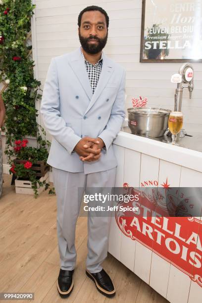Stella Artois hosts Chiwetel Ejiofor at The Championships, Wimbledon as the Official Beer of the tournament at Wimbledon on July 15, 2018 in London,...