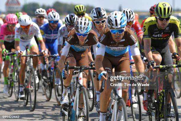 Romain Bardet of France and Team AG2R La Mondiale / Tony Gallopin of France and Team AG2R La Mondiale / Geraint Thomas of Great Britain and Team Sky...