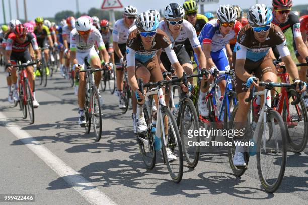 Romain Bardet of France and Team AG2R La Mondiale / Tony Gallopin of France and Team AG2R La Mondiale / Geraint Thomas of Great Britain and Team Sky...