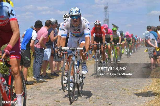 Alexander Kristoff of Norway and UAE Team Emirates / Cobbles / Pave / Peloton / during the 105th Tour de France 2018, Stage 9 a 156,5 stage from...