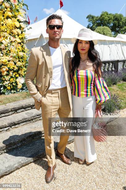 Harvey Newton Hayden and Vicky Lee attends Cartier Style Et Luxe at The Goodwood Festival Of Speed, Goodwood, on July 15, 2018 in Chichester, England.