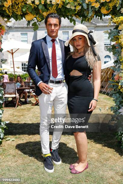 Staz Nair and guest attends Cartier Style Et Luxe at The Goodwood Festival Of Speed, Goodwood, on July 15, 2018 in Chichester, England.