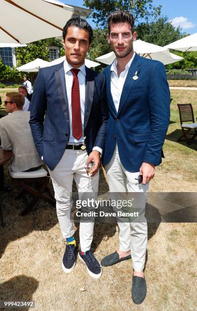 Staz Nair and Ryan Barrett attend Cartier Style Et Luxe at The Goodwood Festival Of Speed, Goodwood, on July 15, 2018 in Chichester, England.