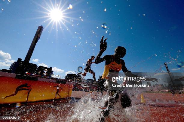 General view of the men's 3000m steeplechase on day six of The IAAF World U20 Championships on July 15, 2018 in Tampere, Finland.