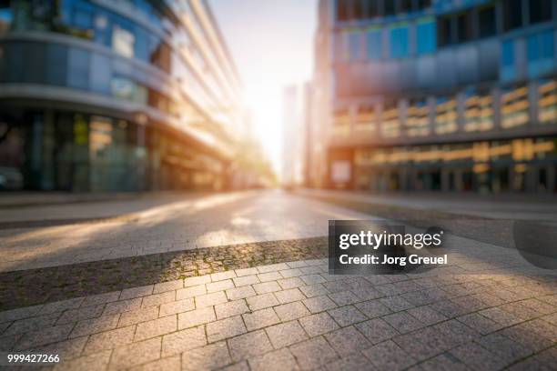 business district at sunset - jorg greuel stock pictures, royalty-free photos & images