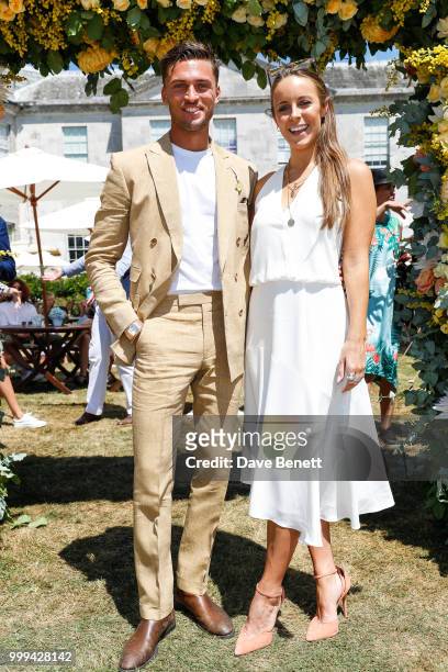 Harvey Newton Hayden and Louise Rumball attend Cartier Style Et Luxe at The Goodwood Festival Of Speed, Goodwood, on July 15, 2018 in Chichester,...