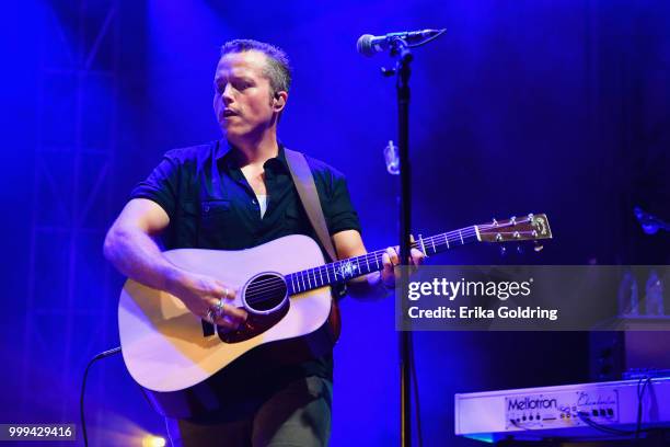 Jason Isbell performs at Sloss Furnace on July 14, 2018 in Birmingham, Alabama.