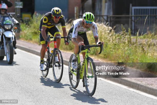 Jerome Cousin of France and Team Direct Energie / Reinardt Janse Van Rensburg of South Africa and Team Dimension Data / during the 105th Tour de...