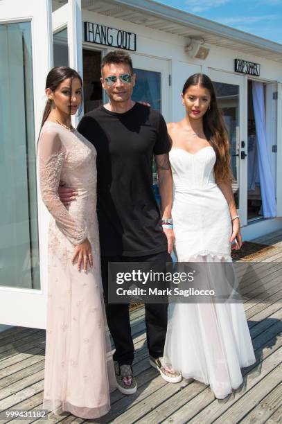 Brooke Korine, BCBG Bernd Kroeber and Nora Gjieli attend the Modern Luxury + The Next Wave at Breakers Montauk on July 14, 2018 in Montauk, New York.