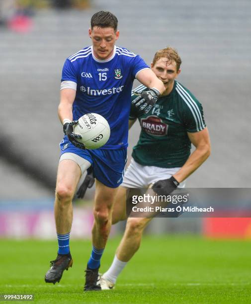 Dublin , Ireland - 15 July 2018; Conor McManus of Monaghan gets past Daniel Flynn of Kildare during the GAA Football All-Ireland Senior Championship...