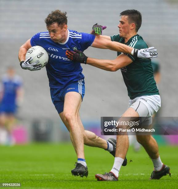 Dublin , Ireland - 15 July 2018; Fintan Kelly of Monaghan in action against David Hyland of Kildare during the GAA Football All-Ireland Senior...