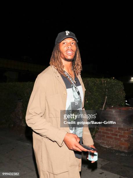 Todd Gurley is seen on July 15, 2018 in Los Angeles, California.