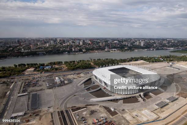 The 'Rostov Arena', photographed in Rostov-on-Don, Russia, 20 August 2017. The city is one of the playing sites for the FIFA World Cup 2018 in...