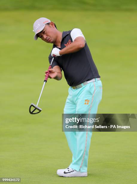 Kodai Ichihara during preview day one of The Open Championship 2018 at Carnoustie Golf Links, Angus.