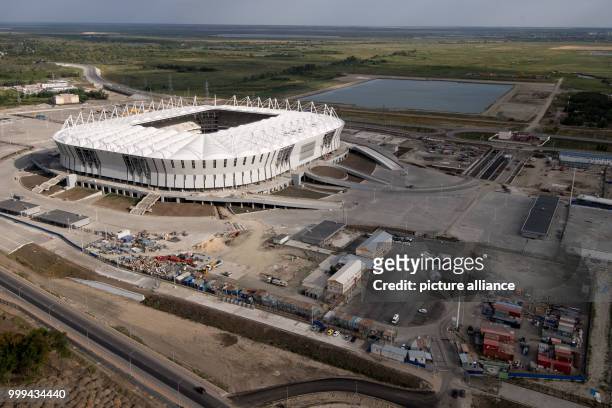 The 'Rostov Arena', photographed in Rostov-on-Don, Russia, 20 August 2017. The city is one of the playing sites for the FIFA World Cup 2018 in...