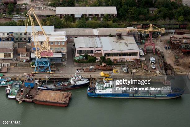 Ships photographed in Rostov-on-Don, Russia, 21 August 2017. The city is one of the playing sites for the FIFA World Cup 2018 in Russia. Photo:...