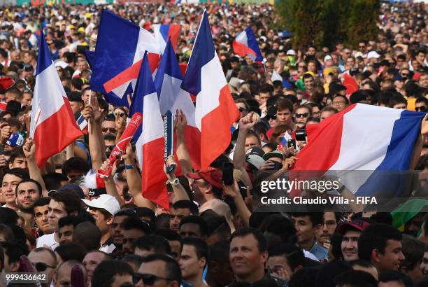 General view during the 2018 FIFA World Cup Final match between France v Croatia at Luzhniki Stadium on July 15, 2018 in Moscow, Russia.