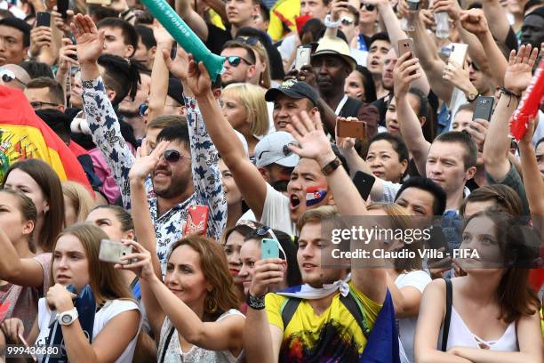 General view during the 2018 FIFA World Cup Final match between France v Croatia at Luzhniki Stadium on July 15, 2018 in Moscow, Russia.