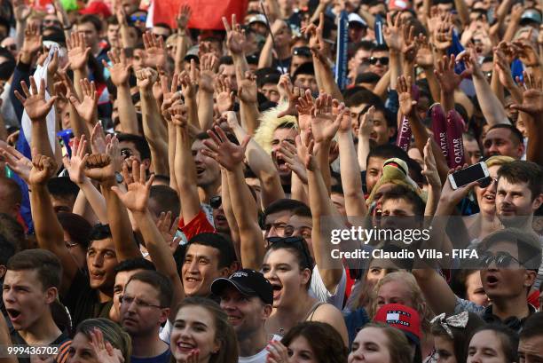 General view during the 2018 FIFA World Cup Final match between France v Croatia at Luzhniki Stadium on July 15, 2018 in Moscow, Russia.