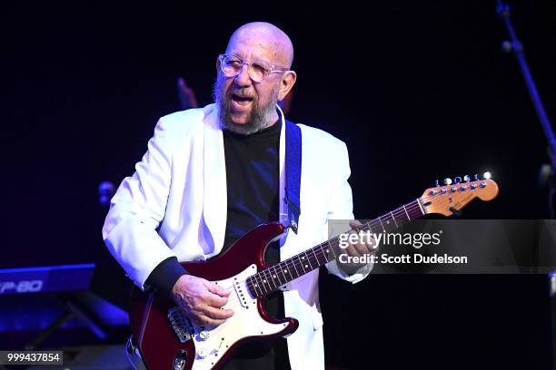 Singer Jules Alexander, co founder of the classic rock band The Association, performs onstage during the Happy Together tour at Saban Theatre on July...