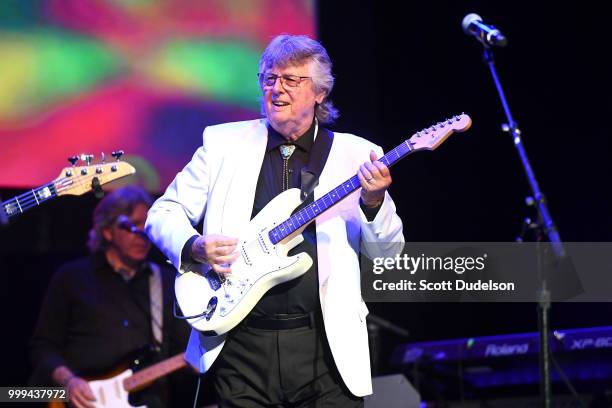 Singer Jim Yester of the classic rock band The Association performs onstage during the Happy Together tour at Saban Theatre on July 14, 2018 in...