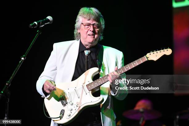 Singer Jim Yester of the classic rock band The Association performs onstage during the Happy Together tour at Saban Theatre on July 14, 2018 in...