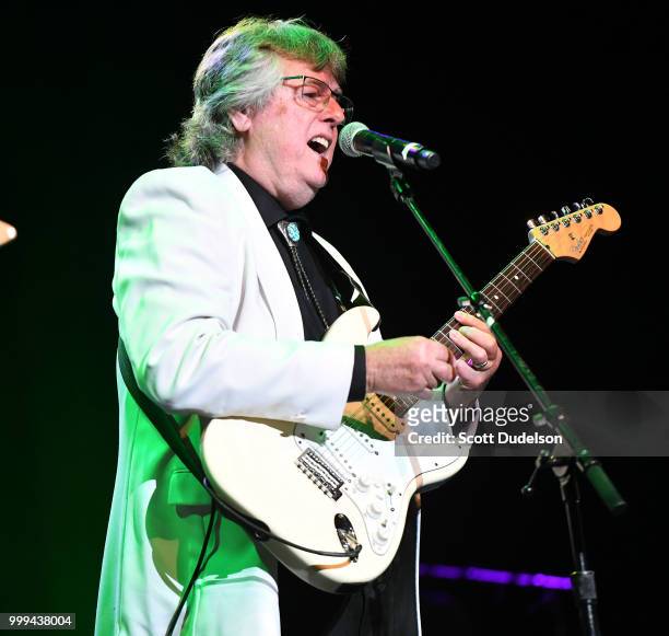 Singer Jim Yester of the classic rock band The Association performs onstage during the Happy Together tour at Saban Theatre on July 14, 2018 in...