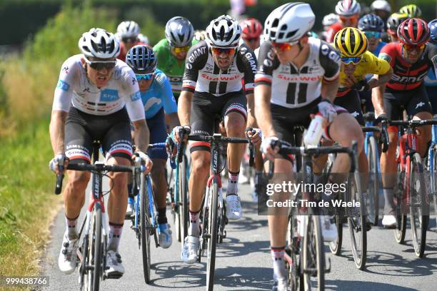 Nairo Quintana of Colombia and Movistar Team / Tom Dumoulin of The Netherlands and Team Sunweb / during the 105th Tour de France 2018, Stage 9 a...