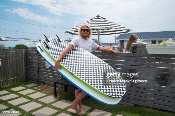 Pat Fallon attends the Modern Luxury + The Next Wave at Breakers Montauk on July 14, 2018 in Montauk, New York.