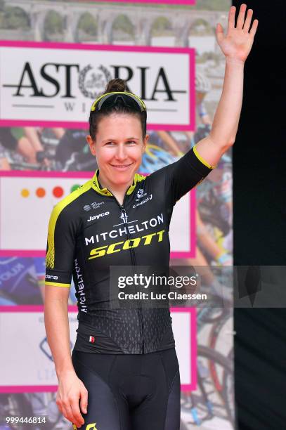 Podium / Amanda Spratt of Australia and Team Mitchelton-Scott Green points jersey Celebration / Champagne / during the 29th Tour of Italy 2018 -...