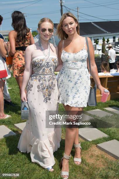 Sydney Sadick and Serena Kerrigan attend the Modern Luxury + The Next Wave at Breakers Montauk on July 14, 2018 in Montauk, New York.