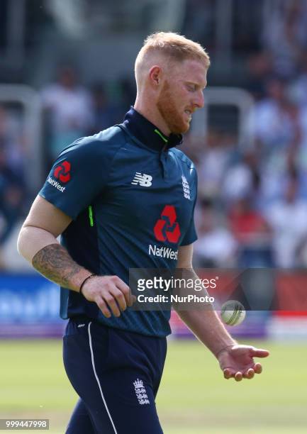 England's Ben Stokes during 2nd Royal London One Day International Series match between England and India at Lords Cricket Ground, London, England on...