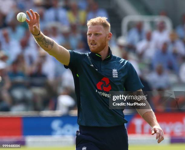 England's Ben Stokes during 2nd Royal London One Day International Series match between England and India at Lords Cricket Ground, London, England on...