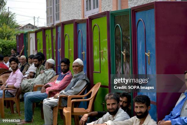Wardrobes as a gift by a charities to couples in a Mass-wedding ceremony in Sonwar area of Srinagar, the summer capital of Indian controlled Kashmir,...