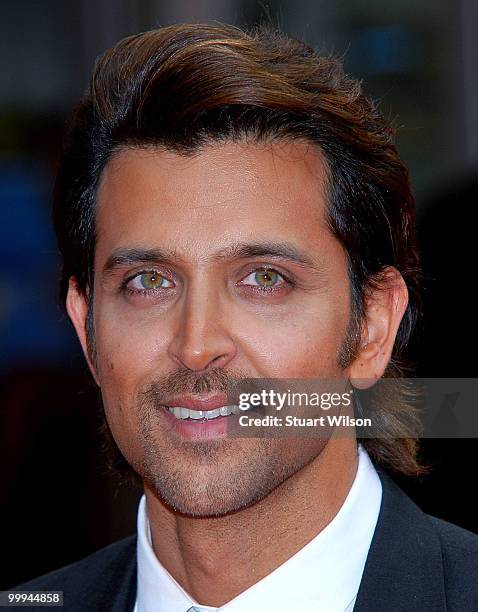 Hrithik Roshan attends the European Premiere of 'Kites' at Odeon West End on May 18, 2010 in London, England.