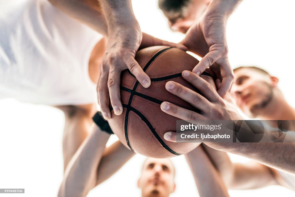 Basketbal team eenheid